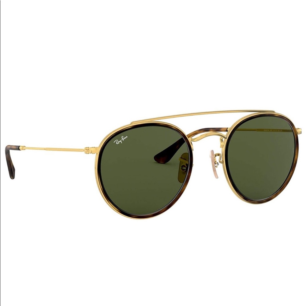 RayBan Double Ridge Round Sunglasses